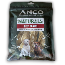 Load image into Gallery viewer, Anco Naturals Beef Braids 100g