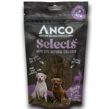 Load image into Gallery viewer, Anco Selects dog treat package with two dogs on a white background