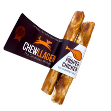 Load image into Gallery viewer, Packaging of Chewllagen Chicken Medium Roll with two collagen treats visible, intended for dogs.