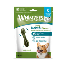 Load image into Gallery viewer, Whimzees Daily Dental Treats packaging for dogs on a white background