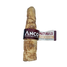 Load image into Gallery viewer, Peanut butter roll treat with Anco Naturals label on a white background