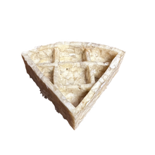 Load image into Gallery viewer, Triangular Anco Naturals Buffalo Collagen Waffle Pizza with cut sections on a white background