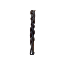 Load image into Gallery viewer, Black braided dog toy on a white background