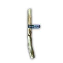 Load image into Gallery viewer, A natural bone-shaped dog chew with a blue paper band label reading 'Anco NATURALS' on a plain white background.