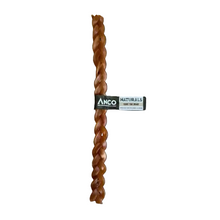 Load image into Gallery viewer, Twisted dog chew treat with ANCO Naturals label on a white background