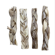 Load image into Gallery viewer, Four twisted Anco Naturals Goat Braids Medium on a white background