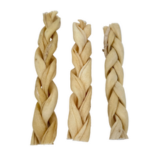 Load image into Gallery viewer, Three braided bread sticks on a white background