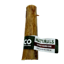 Load image into Gallery viewer, Ostrich marrow bone with a label on a white background