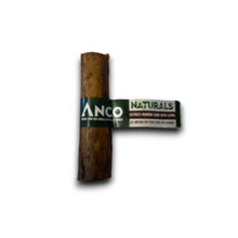 Load image into Gallery viewer, A natural dog chew bone with a dark green and white paper band label reading 'ANCO NATURALS'.