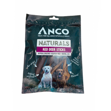 Load image into Gallery viewer, Anco Naturals Red Deer Sticks packaging with two dogs on a white background