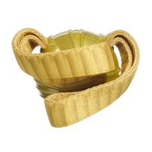 Load image into Gallery viewer, Yellow woven basket with handles on a white background
