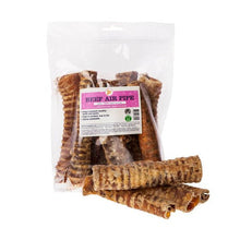 Load image into Gallery viewer, Packaged beef air pipe treat for pets with a label on a white background