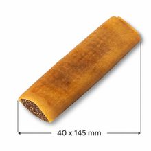 Load image into Gallery viewer, A rolled brown cylindrical product shown on a white background with dimension lines and text reading 40 x 145 mm, indicating size information.