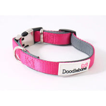 Load image into Gallery viewer, Doodlebone Padded Collar Fusia Pink XL