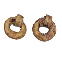 Load image into Gallery viewer, Two brown circular Buffalo Collagen Rings on a white surface