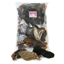 Load image into Gallery viewer, Bag of dried animal Cow Ear with Hair with a visible brand label on a white background
