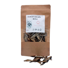 Load image into Gallery viewer, Brown paper bag with dried sprats and a label on a white background