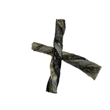 Load image into Gallery viewer, Twisted piece of Fish Cod Skin Twist on a white surface