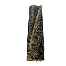 Load image into Gallery viewer, Textured black and brown Fish Skin Roll on a white background
