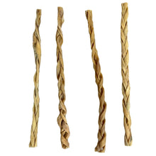 Load image into Gallery viewer, Four braided Nova Goat Skin Braid Large 30cm sticks on a white background