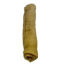 Load image into Gallery viewer, Rolled-up piece of brown paper towel on a white background