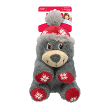 Load image into Gallery viewer, KONG Christmas Holiday Comfort Polar Bear Grey