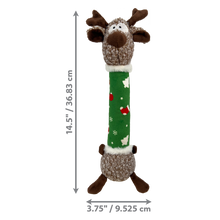 Load image into Gallery viewer, KONG Christmas Holiday Shaker Luvs Reindeer Medium Green
