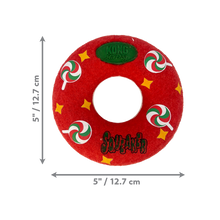 Load image into Gallery viewer, KONG Christmas Holiday AirDog Squeaker Donut Medium