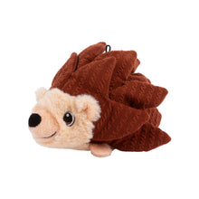 Load image into Gallery viewer, Plush toy hedgehog with brown spines on a white background