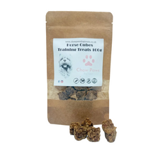 Load image into Gallery viewer, Bag of Chow Paws Horse Cubes Training Treats with treats displayed in front on a white background