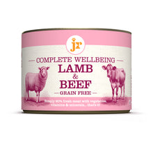 Load image into Gallery viewer, JR Complete Wellbeing Lamb & Beef 200g
