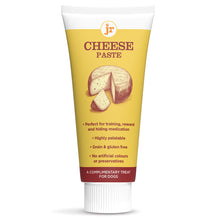 Load image into Gallery viewer, Tube of Cheese Paste for dogs with yellow label and white cap on a white background
