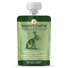 Load image into Gallery viewer, A green squeeze pouch of Junior Rabbit Paste with a white cap, featuring a rabbit illustration and product text on a white background.