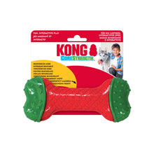 Load image into Gallery viewer, Red and green dog toy with KONG branding on packaging