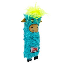 Load image into Gallery viewer, Blue plush toy with a smiling face and yellow hair on a white background