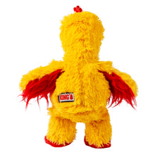 Load image into Gallery viewer, Yellow plush toy with red accents on a white background