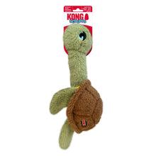 Load image into Gallery viewer, Green and brown turtle -shaped toy with KONG branding on a white background