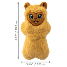 Load image into Gallery viewer, Plush toy with llama design and measurements on a white background
