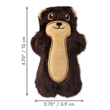 Load image into Gallery viewer, Plush toy resembling a beaver with measurements on a white background