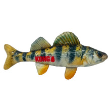 Load image into Gallery viewer, Fish-shaped toy with KONG logo on a white background