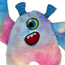 Load image into Gallery viewer, Colorful plush toy with a surprised expression on a white background
