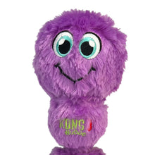 Load image into Gallery viewer, Purple plush toy with googly eyes and a smiling face on a white background
