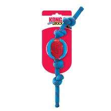 Load image into Gallery viewer, KONG Jaxx Brights Ball with Rope Medium
