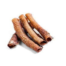 Load image into Gallery viewer, Paddock Farm Beef Trachea Moo Tube Pieces 24cm on a white background