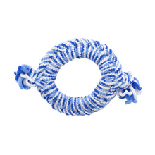 Load image into Gallery viewer, KONG Puppy Rope Ring Blue