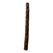 Load image into Gallery viewer, Long, cylindrical Roe Deer Jerky Stick with a textured surface on a white background