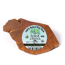 Load image into Gallery viewer, A medium-sized, natural root chew designed for dogs, with a label indicating it is 100% natural.