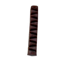 Load image into Gallery viewer, Brown Snaps Dog Veggie Treats Smoked Blueberry strip with grooves on a white surface