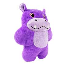 Load image into Gallery viewer, Purple hippo plush toy on a white background