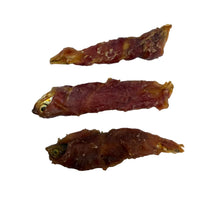 Load image into Gallery viewer, Four small pieces of Sprats Wrapped in Duck